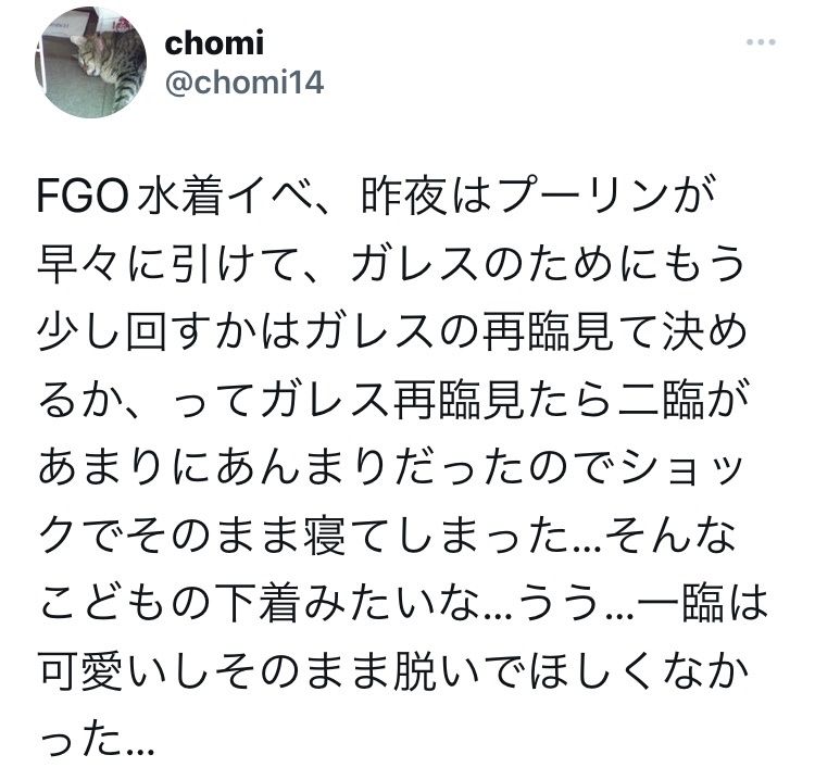【Sad News】 FGO, many voices of confusion because you have implemented a character like underwear "Can I put it out in public?" 3