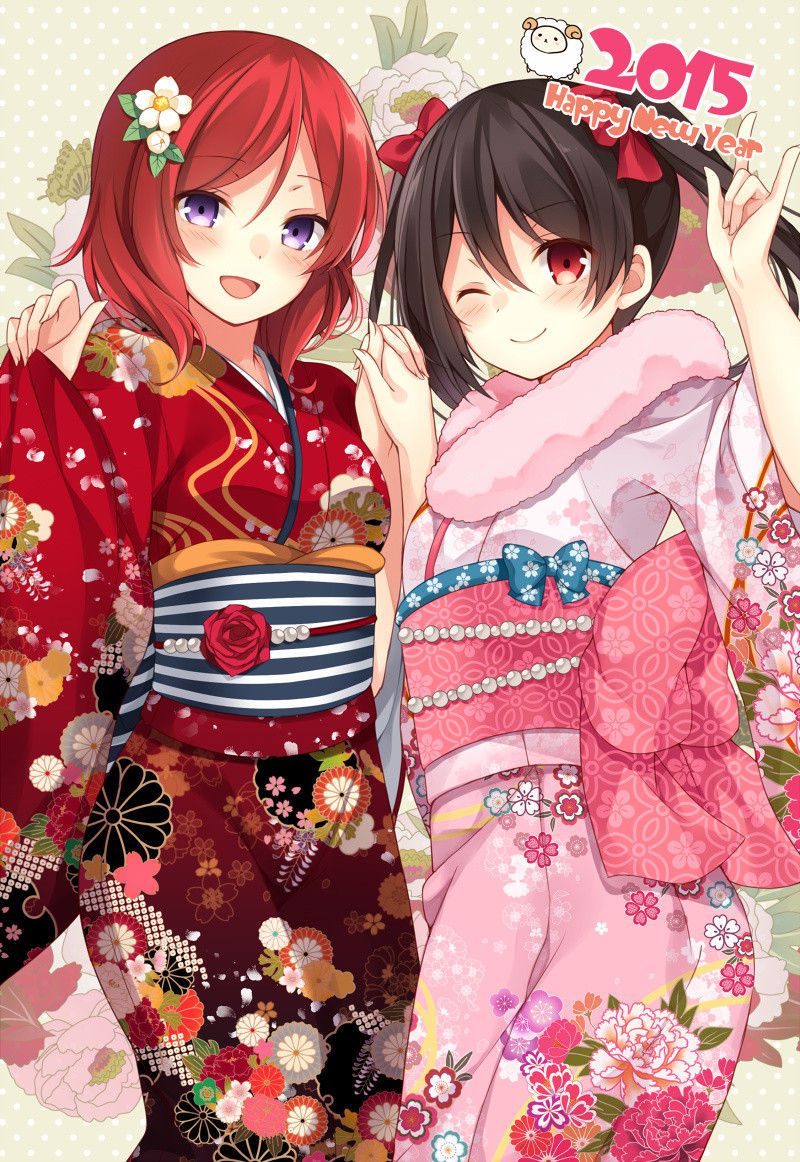 Please erotic image of a girl who was dressed in kimono or yukata or kimono is in lewd dress 20