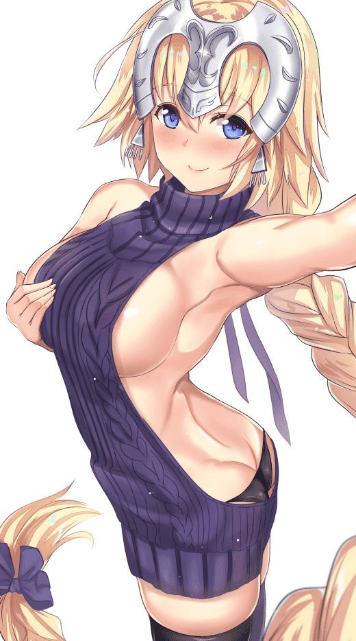 【Erotic Anime Summary】 Erotic image collection of beautiful women and beautiful girls wearing sweaters that kill children [40 sheets] 12