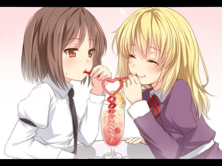 [Yuri] Flirting lesbian erotic image of a girl with each other 3 [2-d] 21