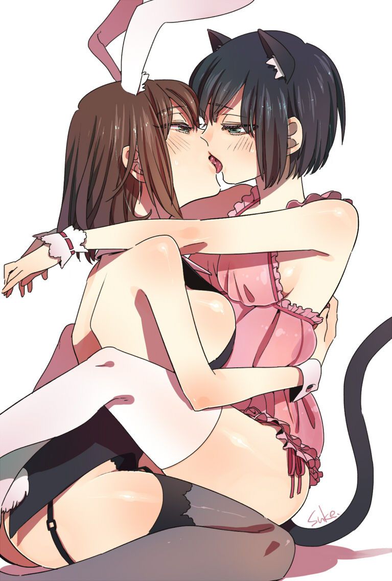 [Yuri] Flirting lesbian erotic image of a girl with each other 3 [2-d] 35