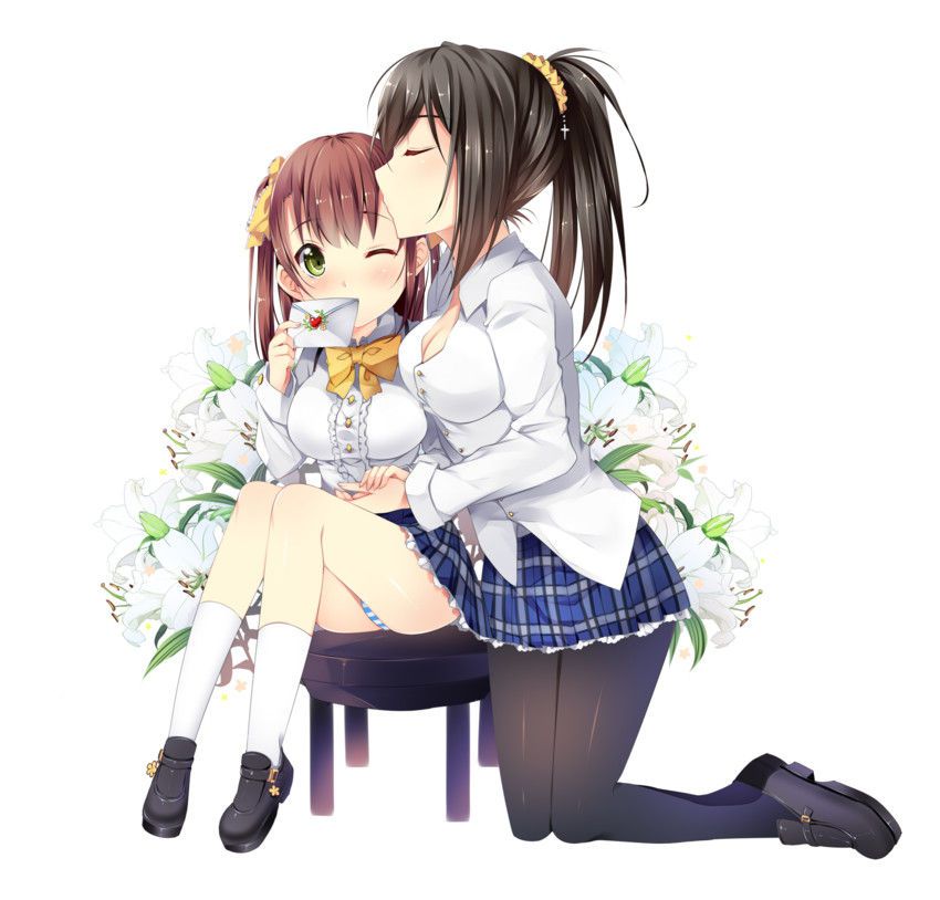 [Yuri] Flirting lesbian erotic image of a girl with each other 3 [2-d] 45