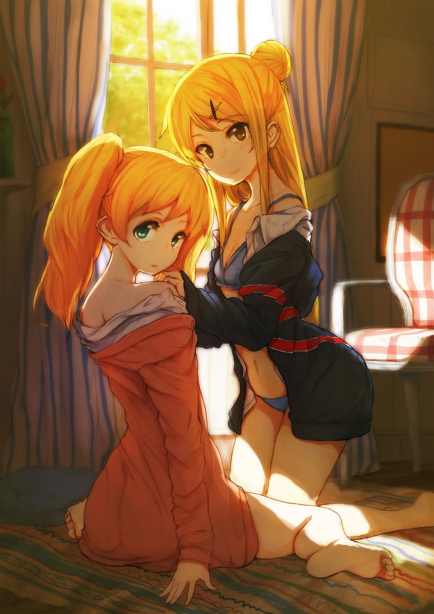 [Yuri] Flirting lesbian erotic image of a girl with each other 5 [2-d] 44