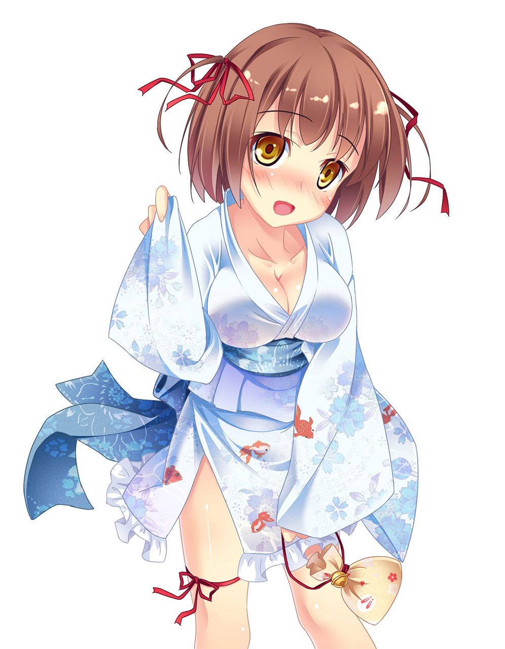 It is flickering from the gap of the kimono! The secondary image of a girl wearing kimono is wwww erotic 37