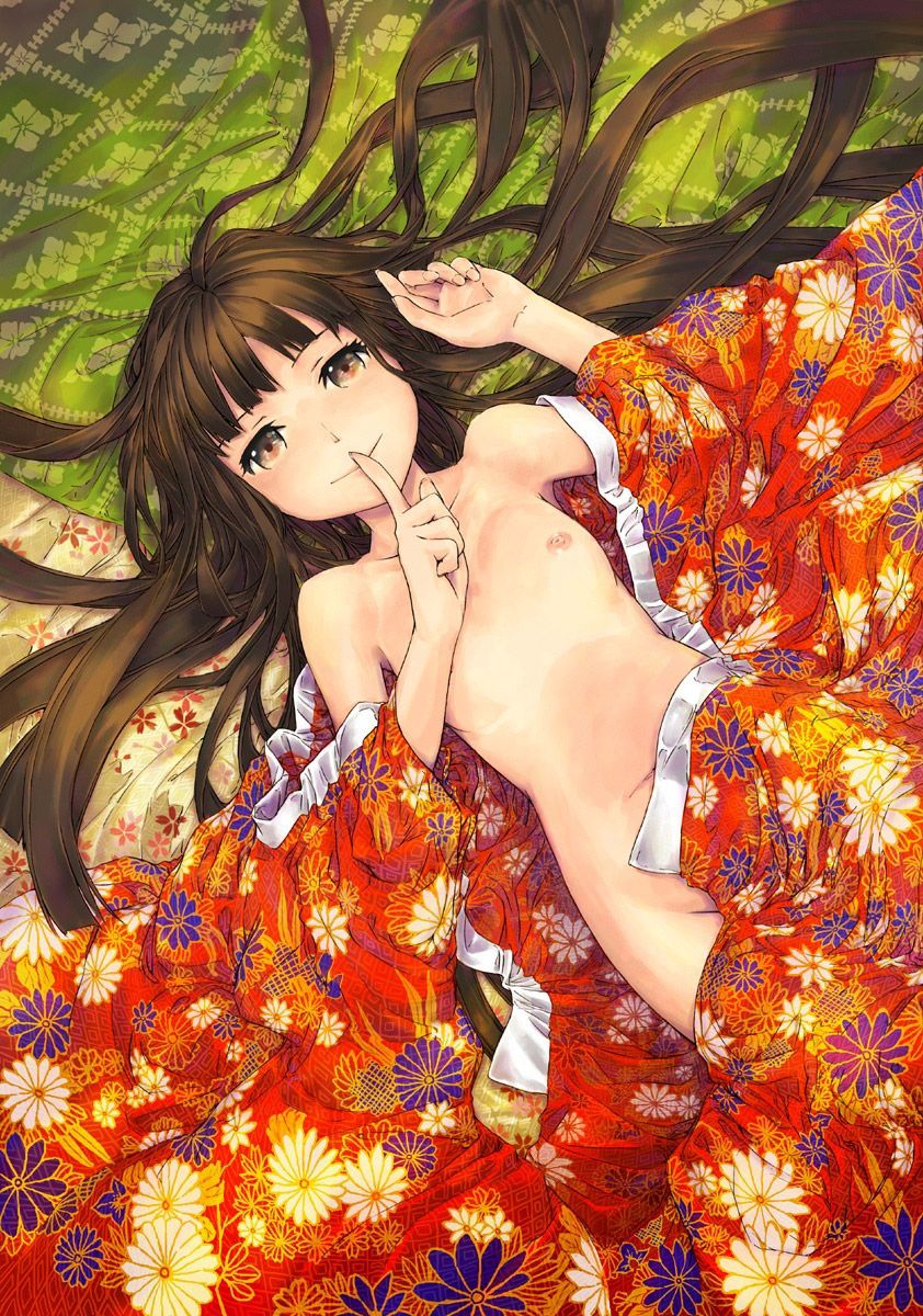 It is flickering from the gap of the kimono! The secondary image of a girl wearing kimono is wwww erotic 4