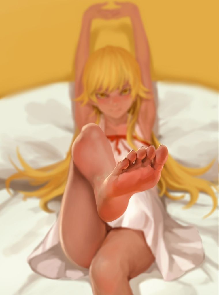 [Super-elect Lori 200 sheets] cute and naughty secondary image of Oshino Shinobu [small breasts, barefoot, foot fetish story series] 106