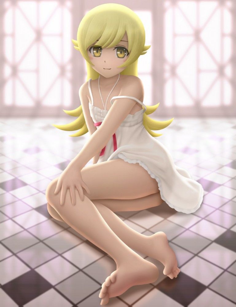 [Super-elect Lori 200 sheets] cute and naughty secondary image of Oshino Shinobu [small breasts, barefoot, foot fetish story series] 171