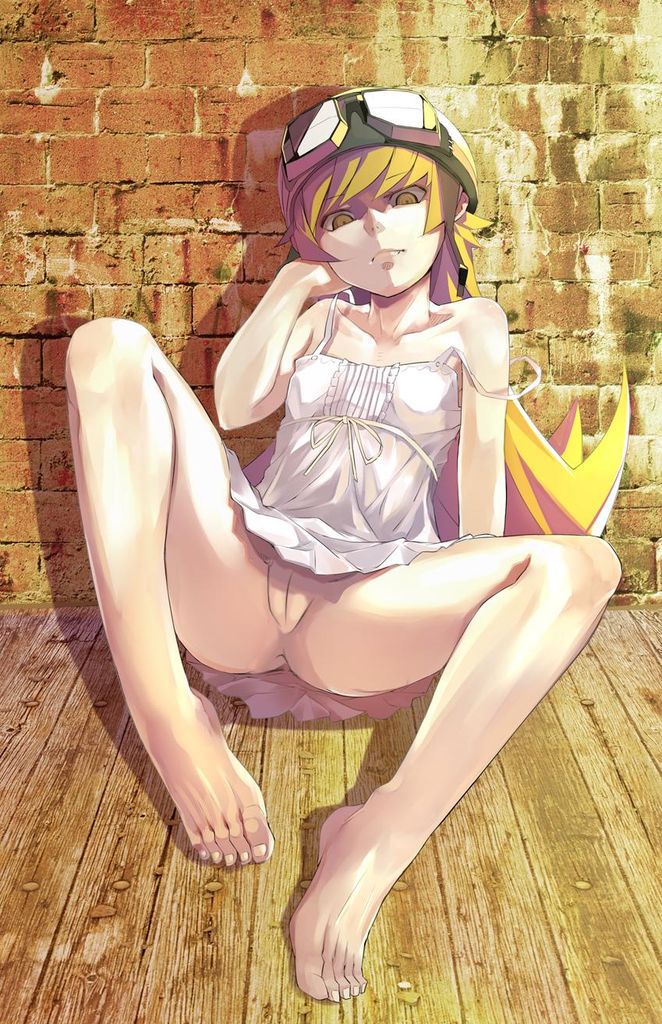 [Super-elect Lori 200 sheets] cute and naughty secondary image of Oshino Shinobu [small breasts, barefoot, foot fetish story series] 52