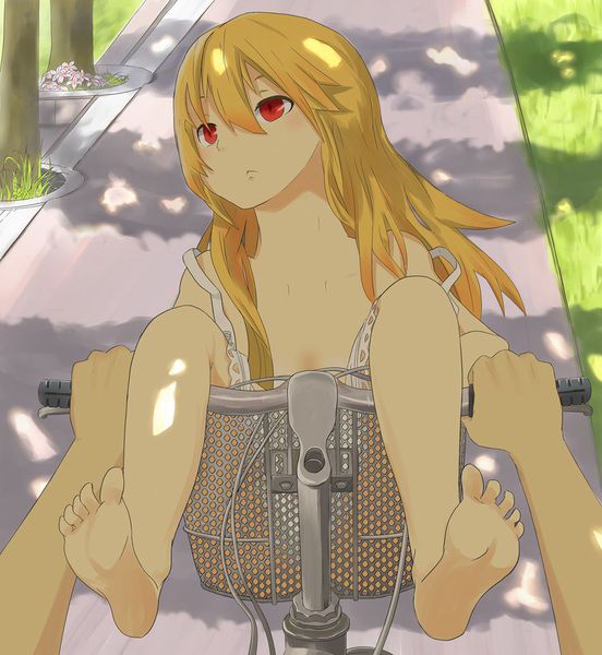 [Super-elect Lori 200 sheets] cute and naughty secondary image of Oshino Shinobu [small breasts, barefoot, foot fetish story series] 55