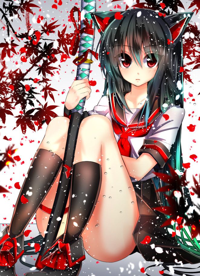 [Secondary erotic] secondary erotic image of a girl with a weapon 13 [swords, etc.] 14