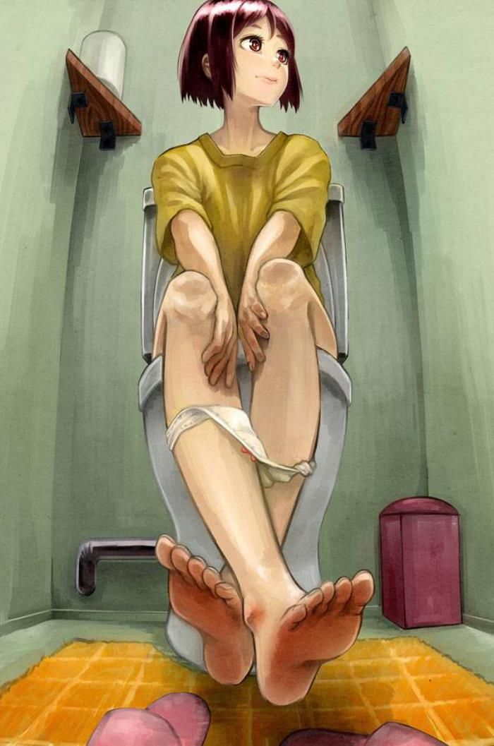 Secondary erotic image of the girl who is pee in a restroom part2 15