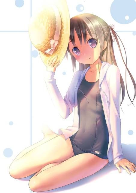 [58 pieces] Cute Erofeci image collection of two-dimensional school swimsuit. 45 19