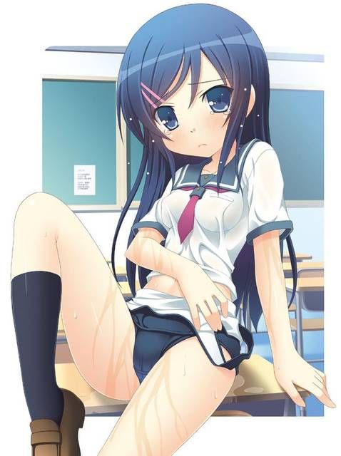 [58 pieces] Cute Erofeci image collection of two-dimensional school swimsuit. 45 21