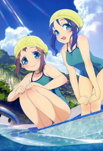 [58 pieces] Cute Erofeci image collection of two-dimensional school swimsuit. 45 53