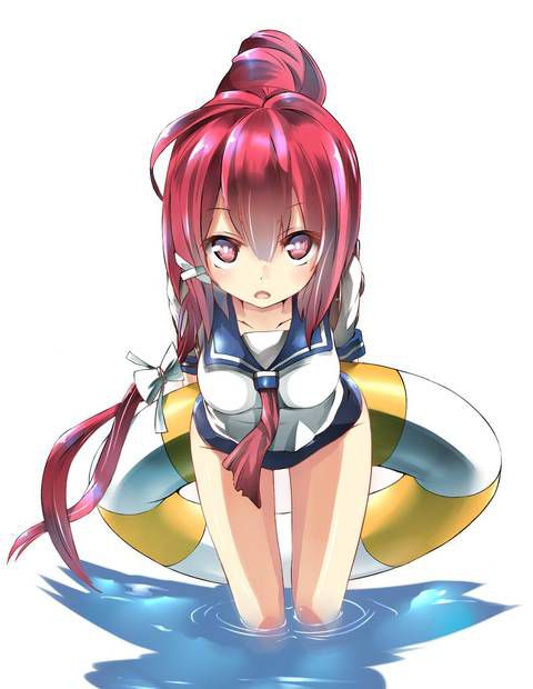 [58 pieces] Cute Erofeci image collection of two-dimensional school swimsuit. 45 54