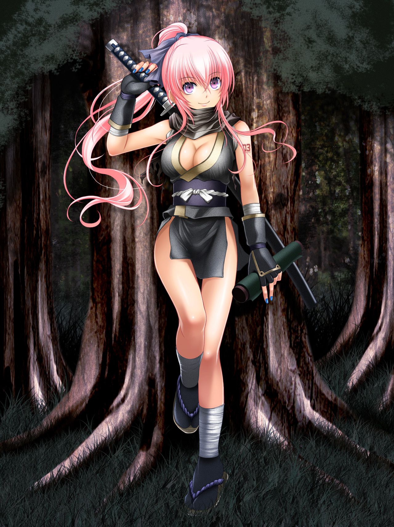 Second erotic image of a girl like a ninja 38