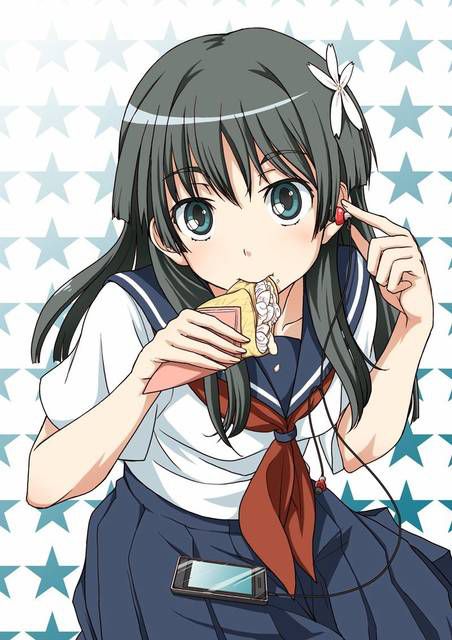 [105 images] Two-dimensional beautiful girl who is eating delicious rice!! 1 96