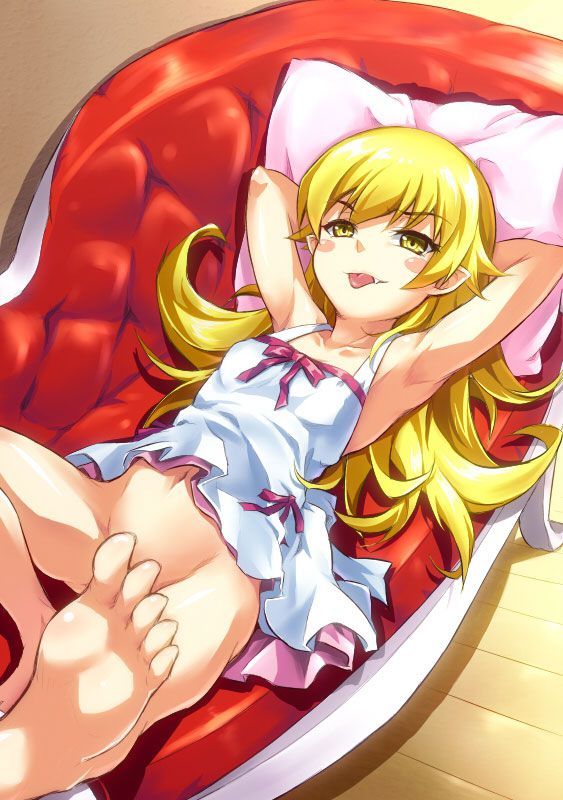 The blonde little vampire in the story of Kagami! Oshino Shinobu-chan + Lori Lori 2D erotic images of little girls! 11