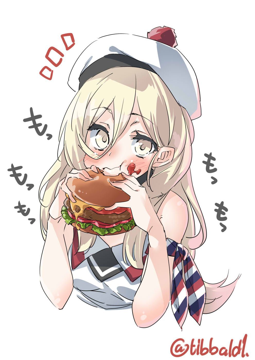 Secondary: The second image of a cute girl who is eating food. 10 [non-erotic] 18