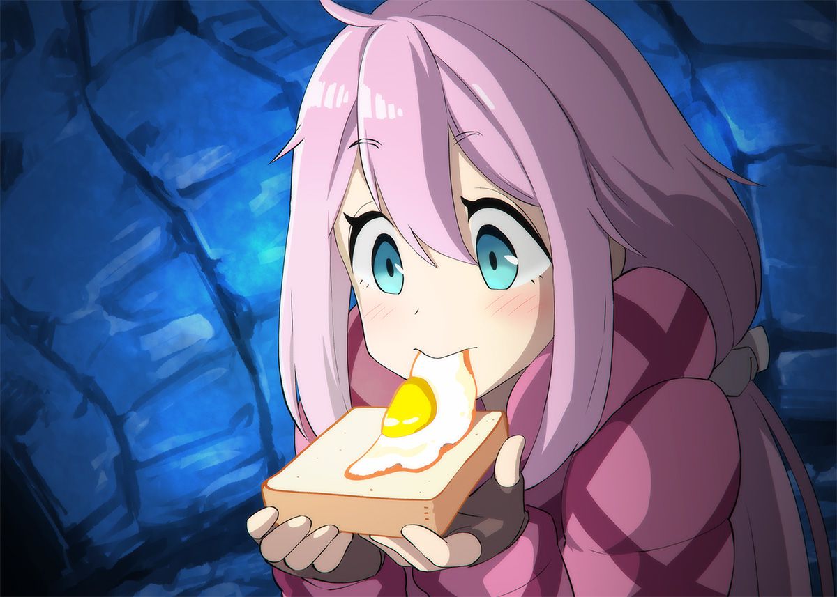 Secondary: The second image of a cute girl who is eating food. 10 [non-erotic] 4