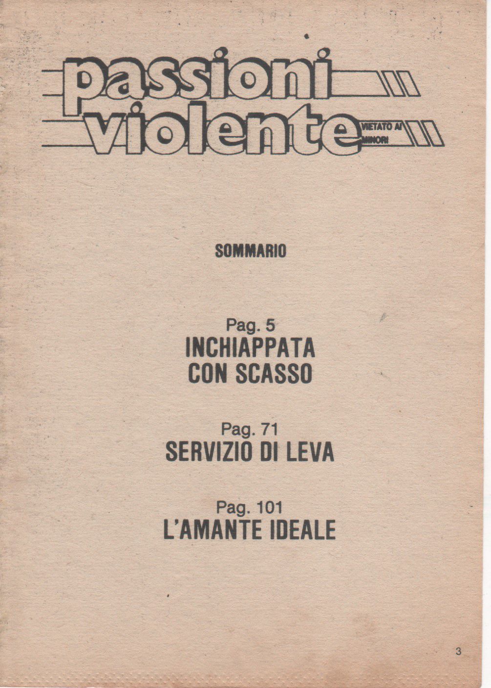 Passioni Violente 7 - Servizio di Leva [Italian] 3