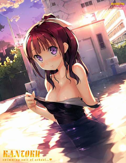 [57 pieces] Cute Erofeci image collection of two-dimensional, swimsuit girl. 35 40