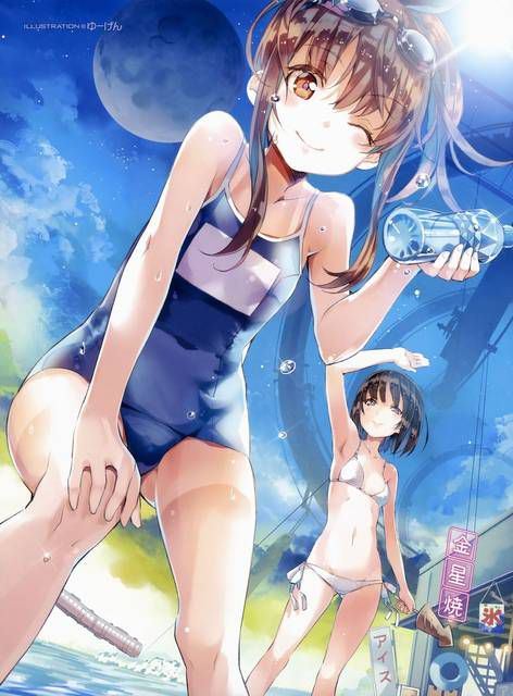 [57 pieces] Cute Erofeci image collection of two-dimensional, swimsuit girl. 35 47