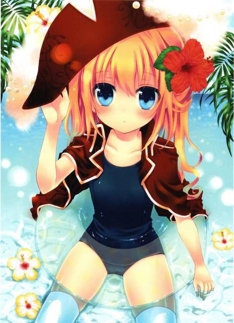 [57 pieces] Cute Erofeci image collection of two-dimensional, swimsuit girl. 35 49