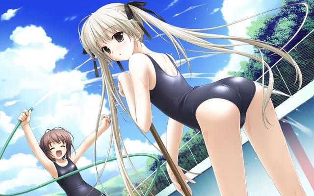[57 pieces] Cute Erofeci image collection of two-dimensional, swimsuit girl. 35 5