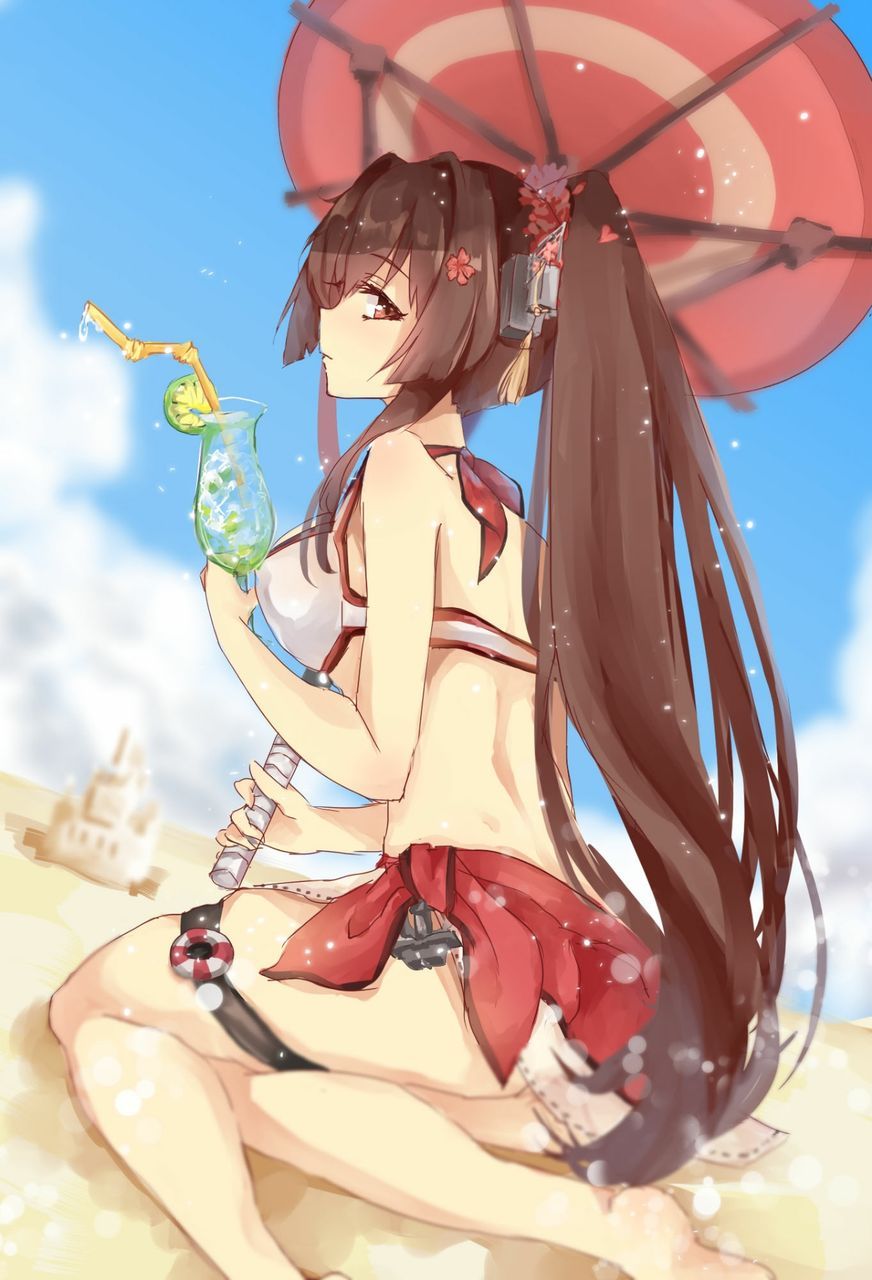 Summer and swimsuit and other than swimsuit and ponytail girl picture 09 1