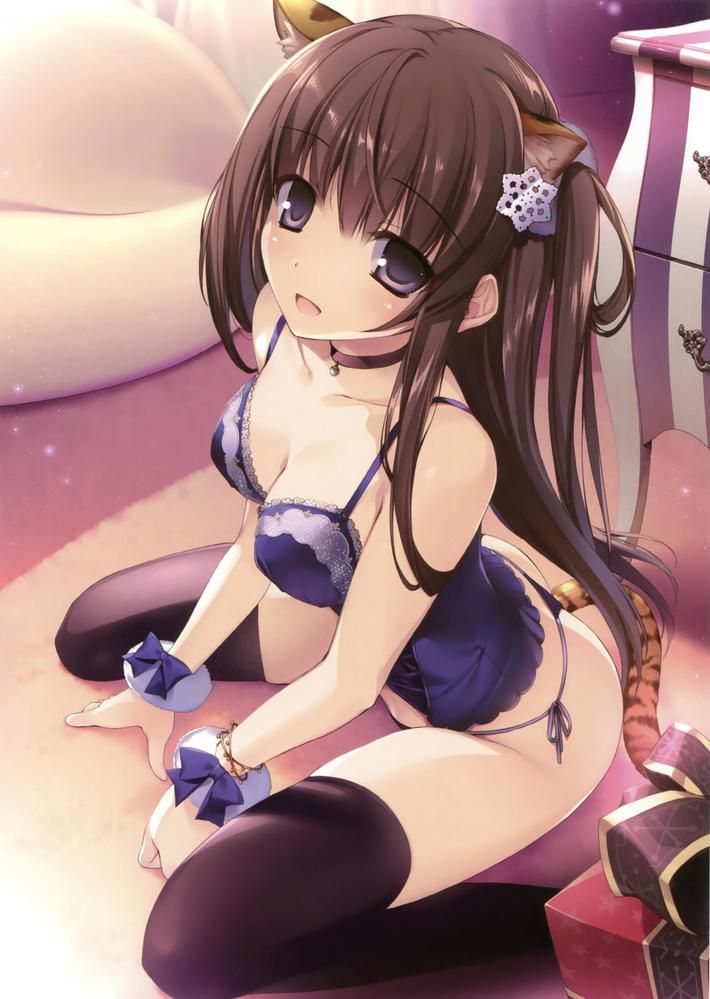 Secondary image of a girl in a very erotic underwear in a string of just 2