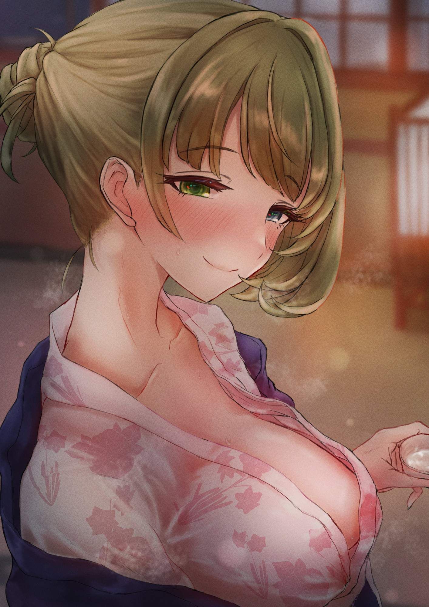 Let's be happy to see erotic images of Japanese clothes and yukatas! 13