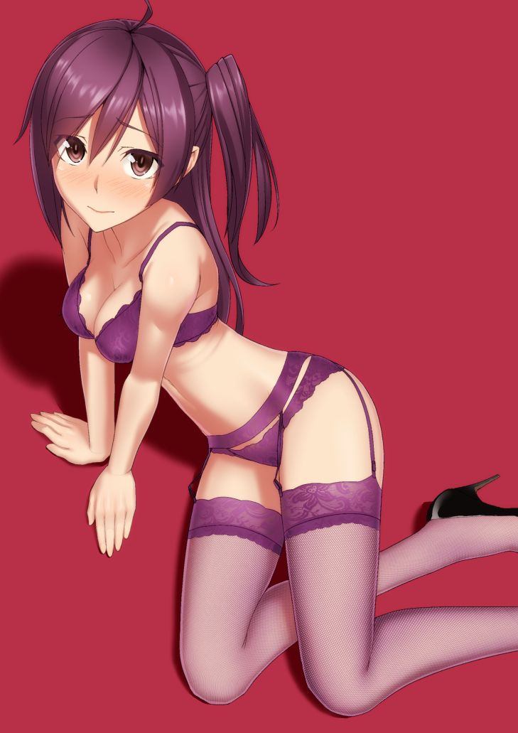 【Erotic Anime Summary】 Beautiful women and beautiful girls wearing sexy and lewd purple underwear 【Secondary erotic】 25