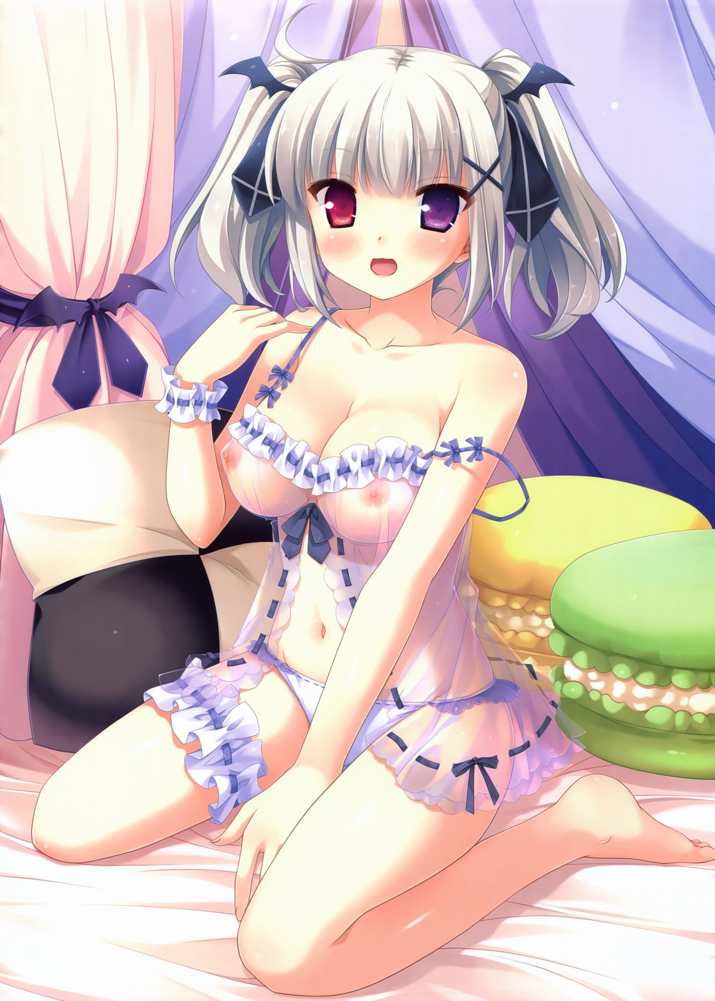 【Erotic Anime Summary】 Beautiful women and beautiful girls wearing sexy and lewd purple underwear 【Secondary erotic】 29