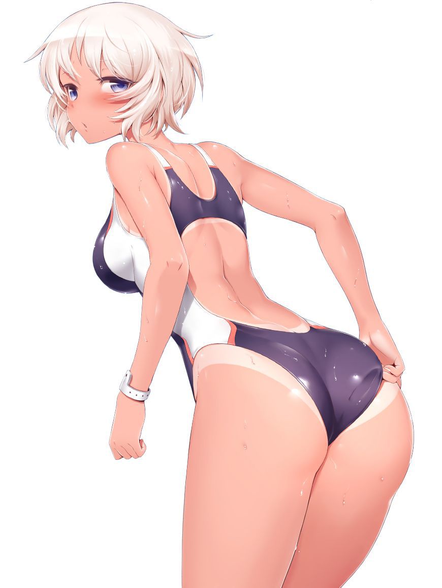 【Secondary Erotic】 Erotic image of a naughty girl fixing a swimsuit or pants that has been eaten up is here 3