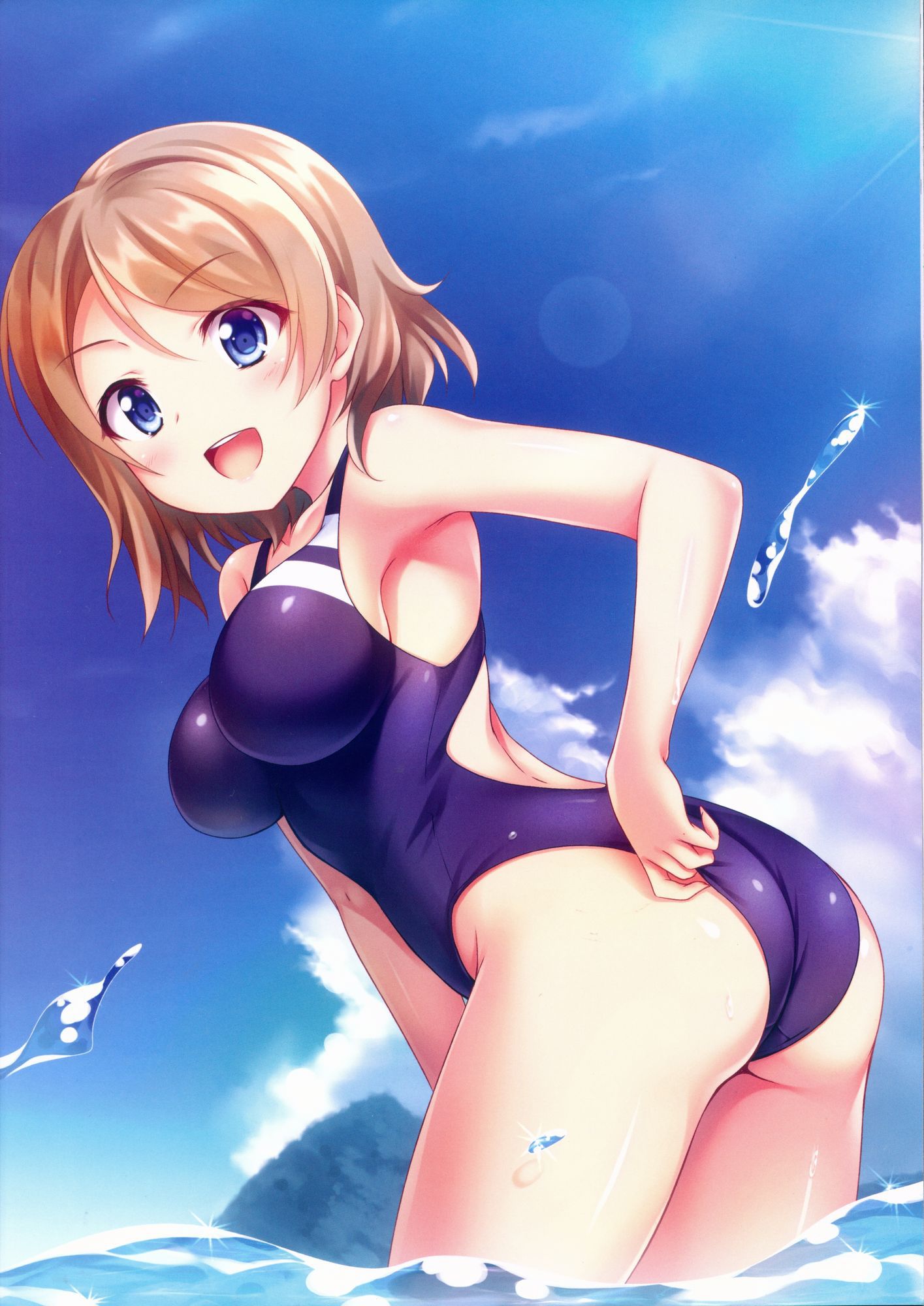 【Secondary Erotic】 Erotic image of a naughty girl fixing a swimsuit or pants that has been eaten up is here 31