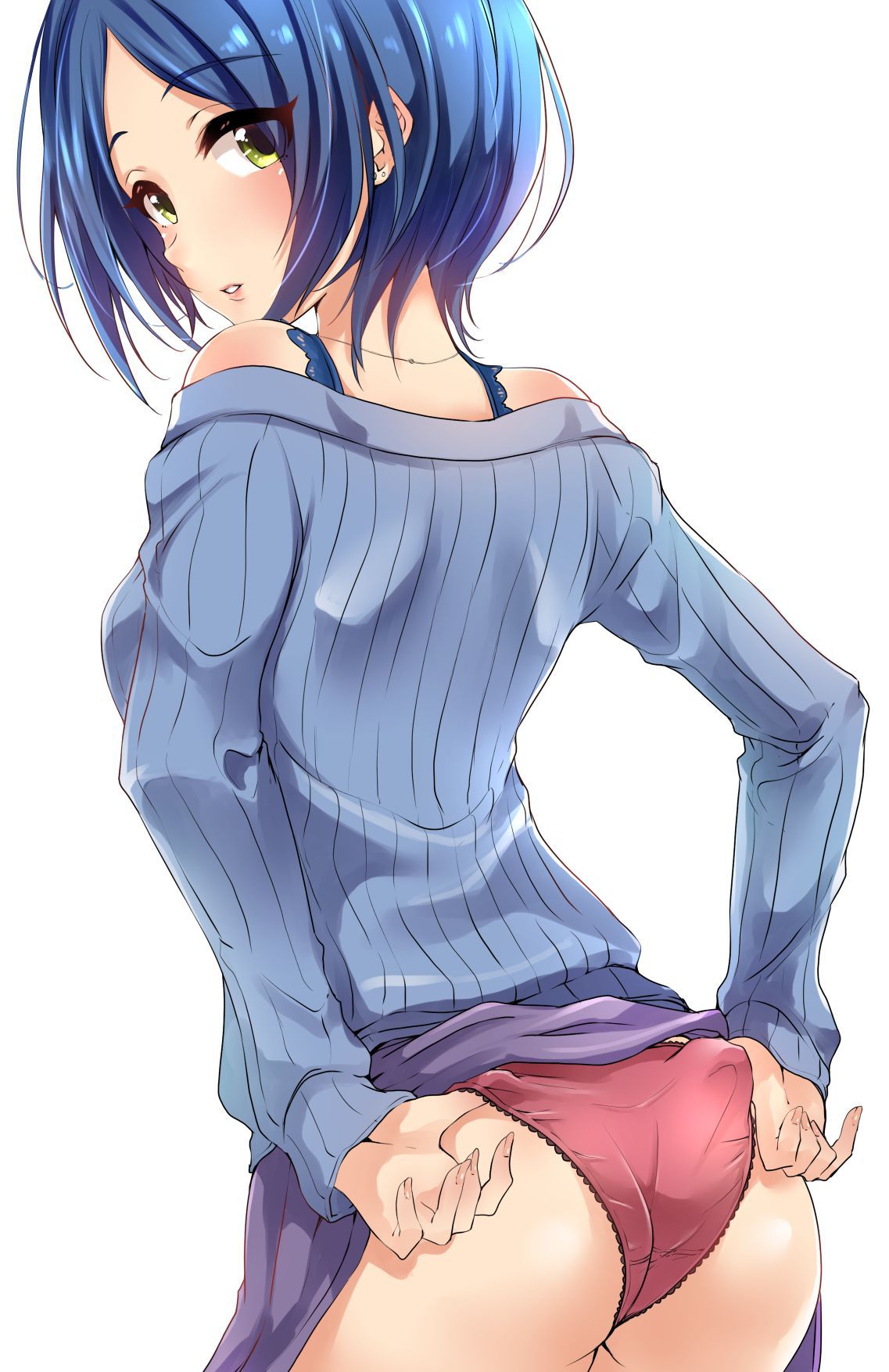 【Secondary Erotic】 Erotic image of a naughty girl fixing a swimsuit or pants that has been eaten up is here 4