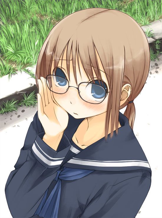 Picture of two-dimensional girl with naughty glasses 20