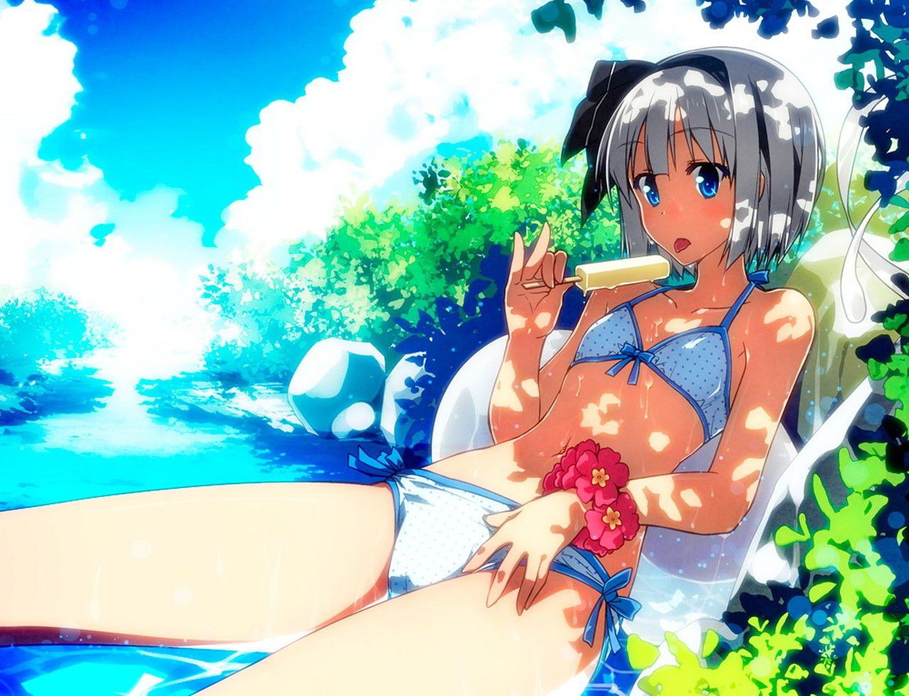 [Secondary, swimsuit] because you cannot go to the sea by typhoon, you have to collect a swimsuit girl image of secondary!? S 7
