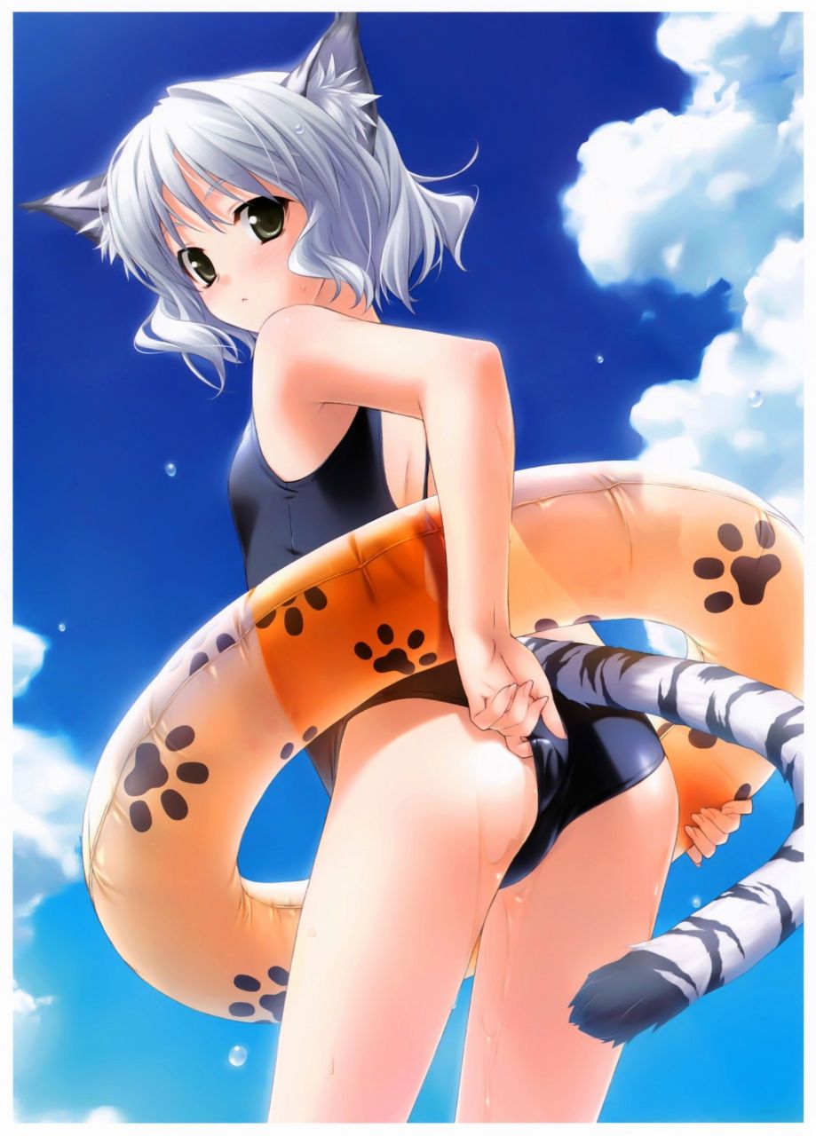 [Secondary swimsuit] The line of the buttocks and thighs is transcendence erotic, school swimsuit erotic image part1 1