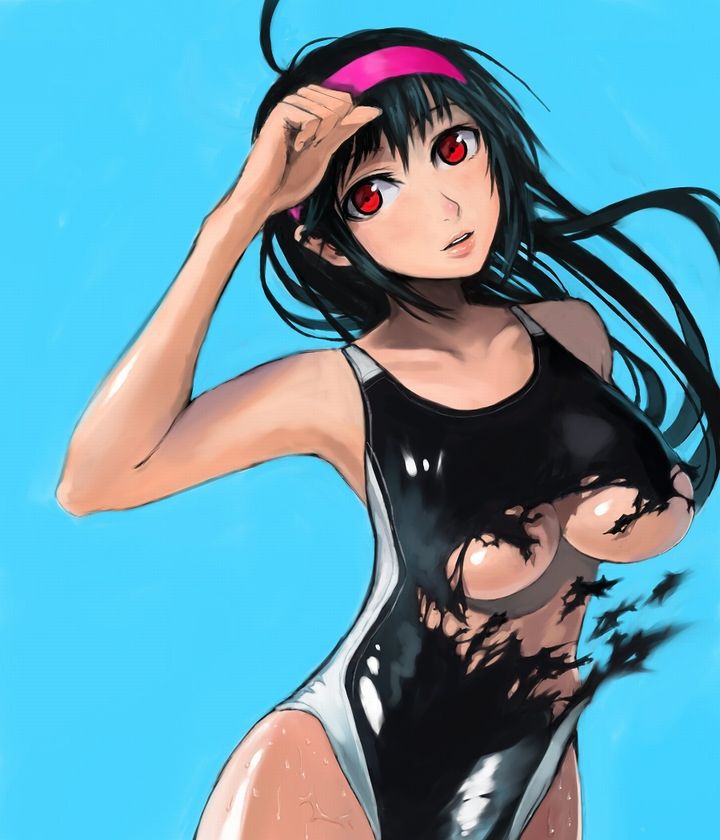 [Secondary swimsuit] The line of the buttocks and thighs is transcendence erotic, school swimsuit erotic image part1 15