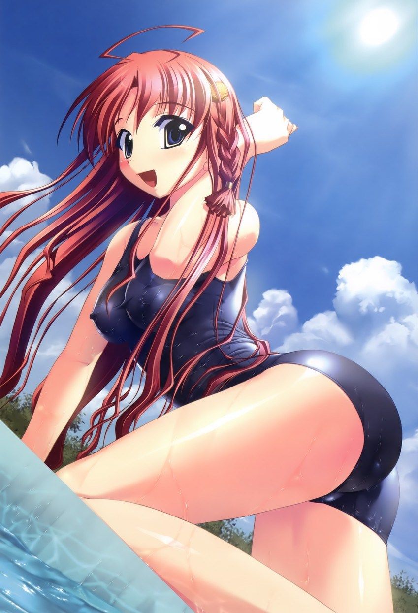 [Secondary swimsuit] The line of the buttocks and thighs is transcendence erotic, school swimsuit erotic image part1 18