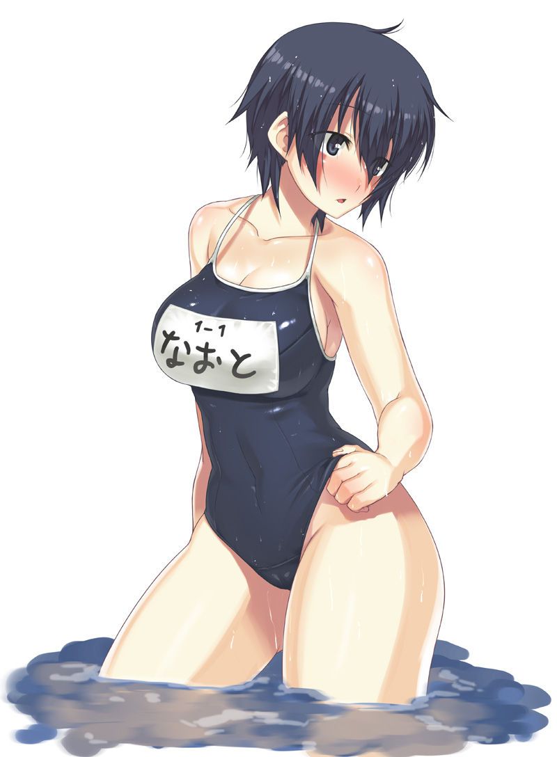 [Secondary swimsuit] The line of the buttocks and thighs is transcendence erotic, school swimsuit erotic image part1 8