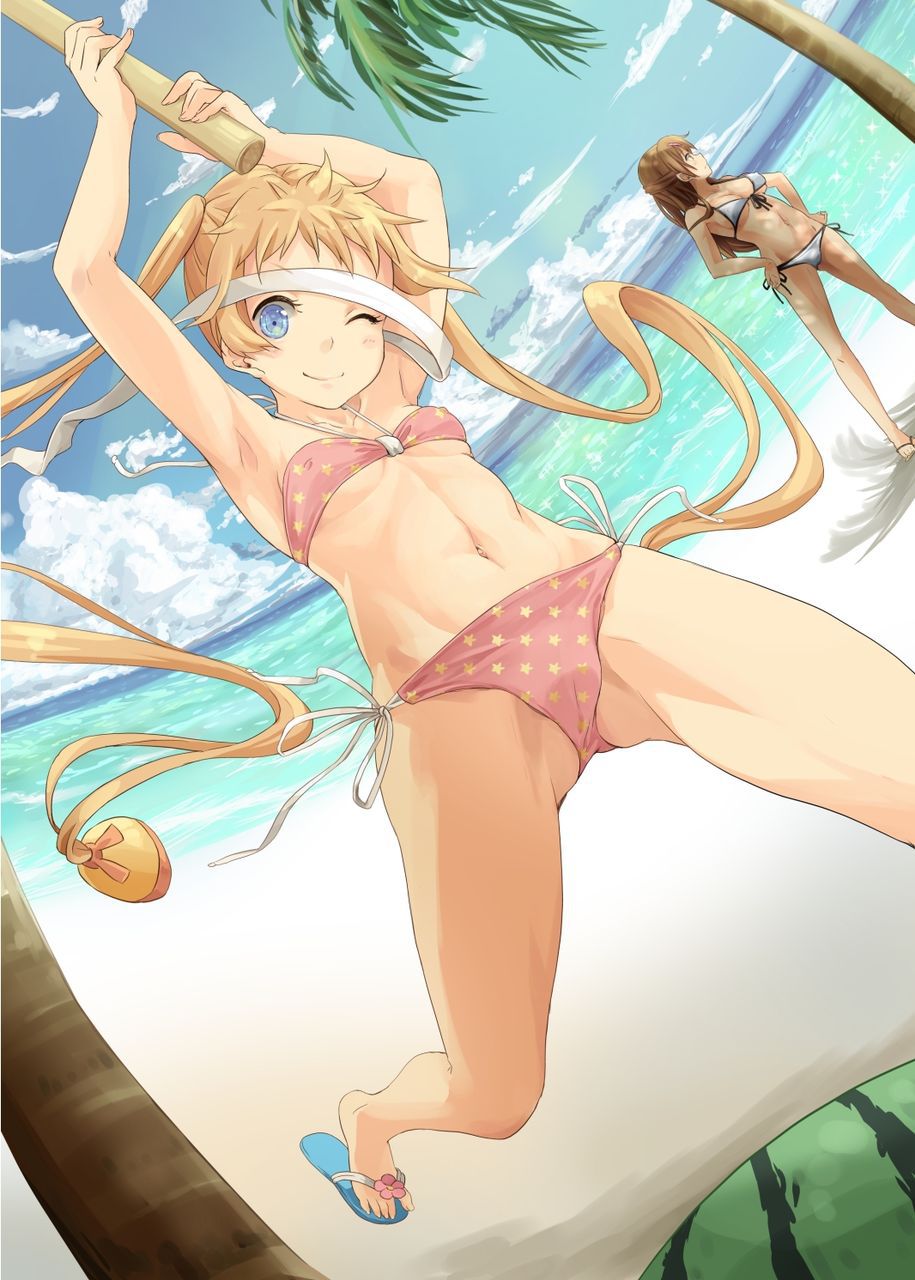 [Secondary swimsuit] Oh, I wanted to go with such a cute girl and the sea or the pool. Part3 24