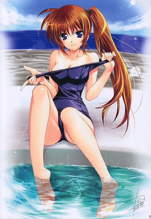 [Secondary swimsuit] annoying line of captivating body, beautiful girl image part1 of school swimsuit 1