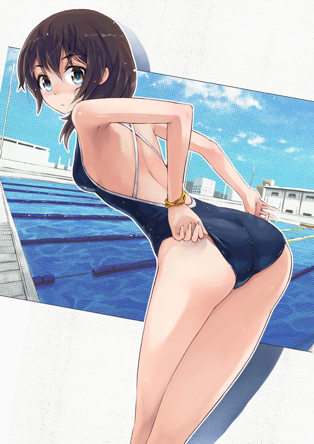 [Secondary swimsuit] annoying line of captivating body, beautiful girl image part1 of school swimsuit 15