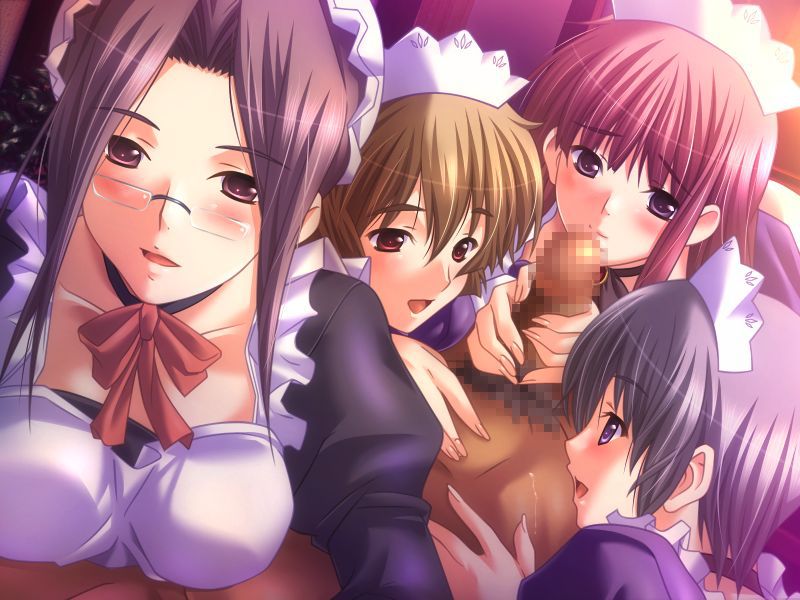 Two-dimensional harem image of naughty ♡ with multiple 3