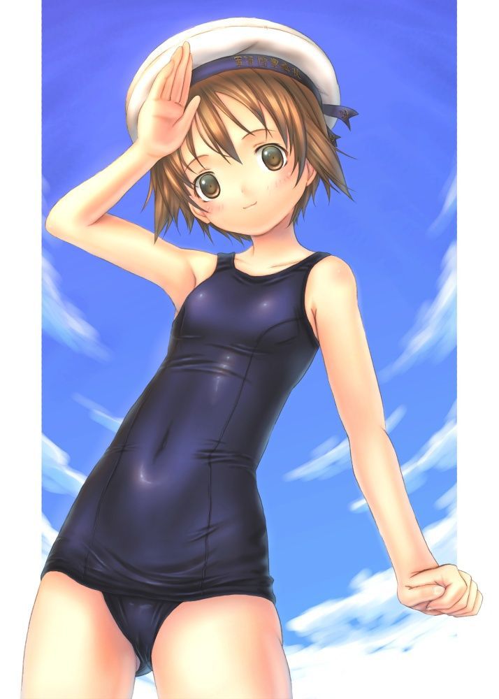 [secondary swimsuit] attractive body line annoying, beautiful girl image of school swimsuit part4 17