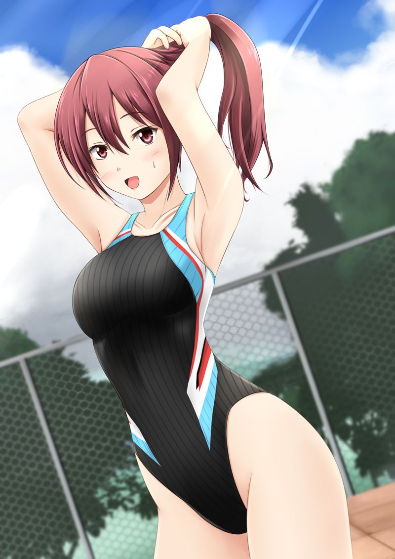 [Secondary swimsuit] unbearable feeling that the body is kyutto and shut, beautiful girl image of swimsuit part3 14