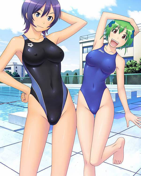 [Secondary swimsuit] unbearable feeling that the body is kyutto and shut, beautiful girl image of swimsuit part3 2